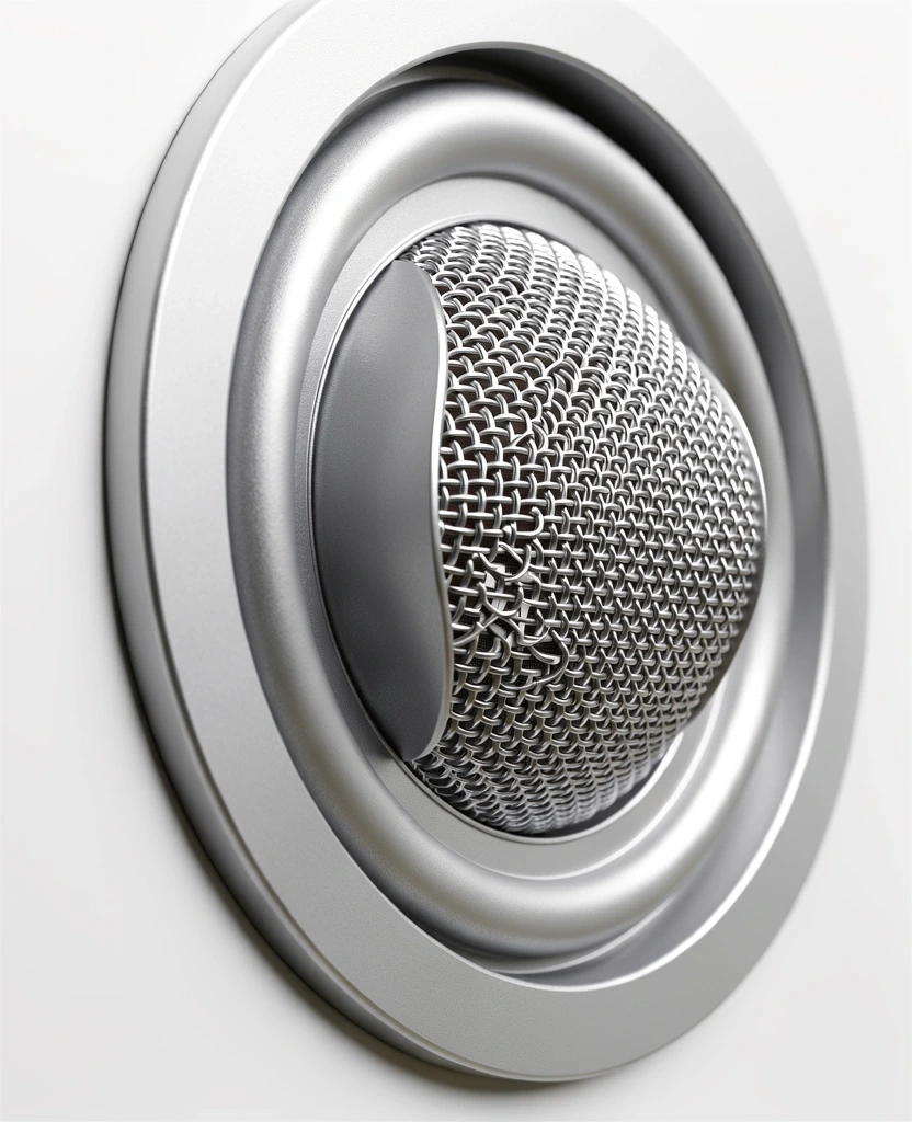 Professional acoustic equipment detail